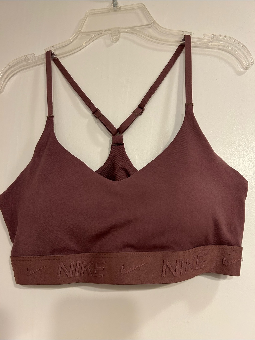 Nike Women's purple  Strappy Sports Bra